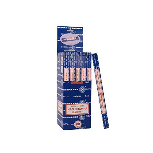 NAG CHAMPA SATYA SAI BABA AGARBATTI (boîte de 10g) NAG CHAMPA SATYA SAI BABA AGARBATTI (boîte de 10g)