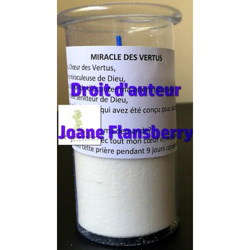 Chandelle de recharge - Miracle des Vertus Chandelle de recharge - Miracle des Vertus