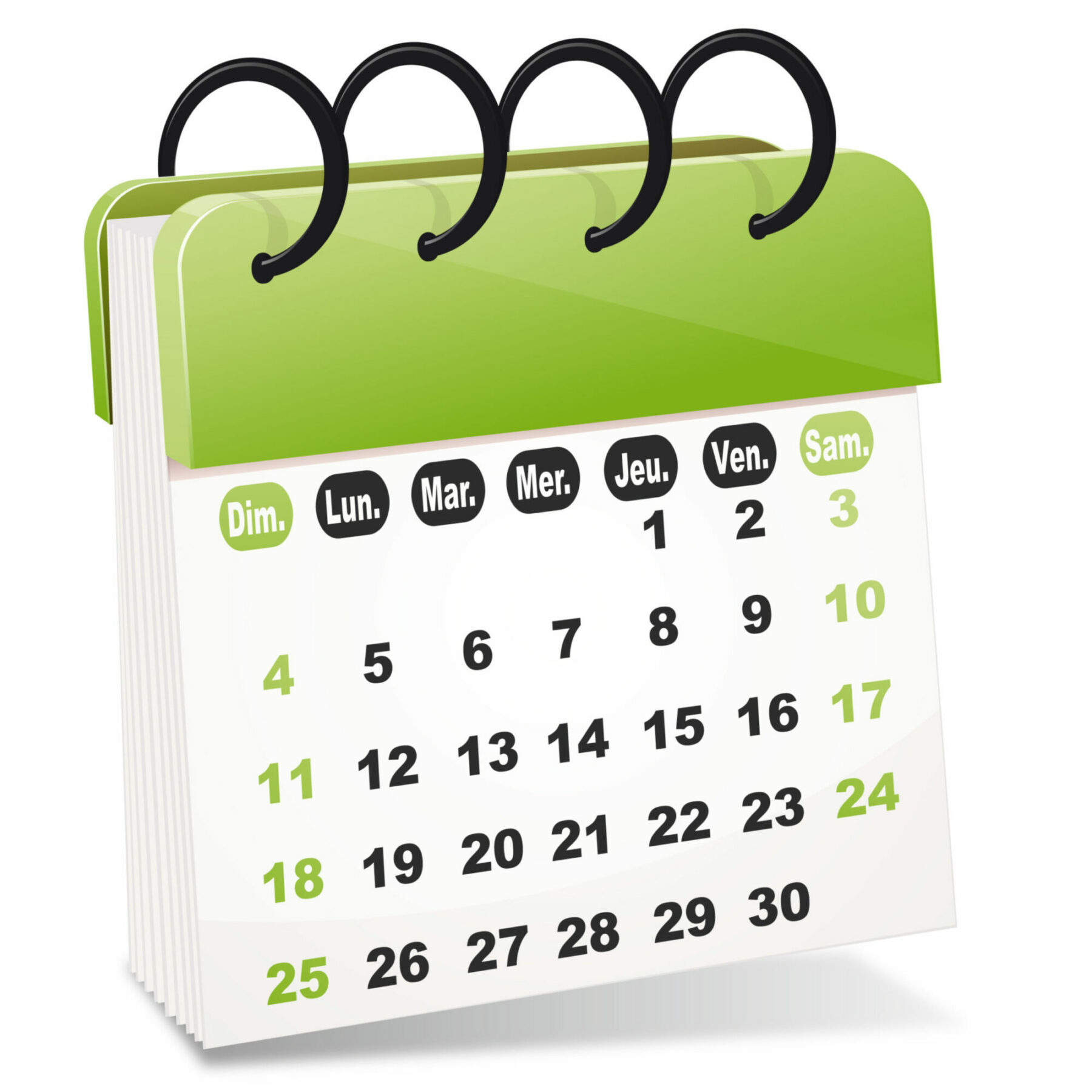 Calendrier de cet atelier